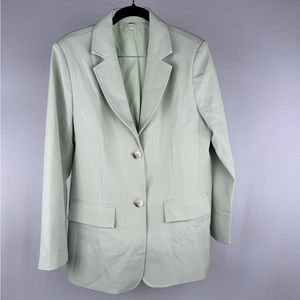 Women’s Mint Green Blazer Coat Jacket - NWOT - Size Medium - Oversized